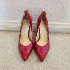 Jessica Simpson Red Patent Leather Pumps